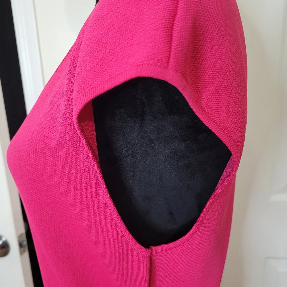 New York and Company Woman's Cap Sweater Dress Pink, Black, Blue Size Large - Picture 8 of 13